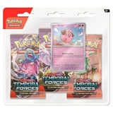 Pokemon - Scarlet & Violet - Temporal Forces - 3 Pack Blister - Cleffa - JET Cards
