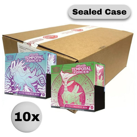 Pokemon - Scarlet & Violet - Temporal Forces - Elite Trainer Box Case (10 Elite Trainer Boxes) - JET Cards