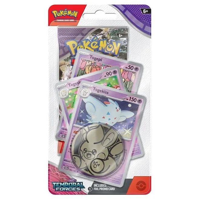 Pokemon - Scarlet & Violet - Temporal Forces - Premium Checklane Blister - Togekiss - JET Cards
