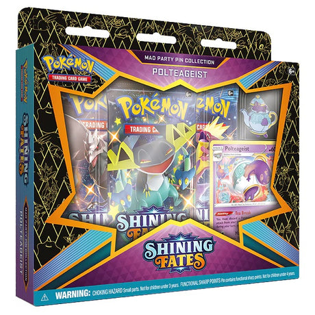 Pokemon Shining Fates Mad Party Pin Collection Box - JET Cards