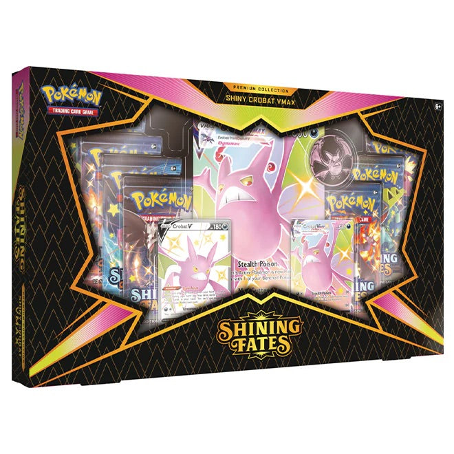 Pokemon Shining Fates Premium Collection Box - Crobat - JET Cards