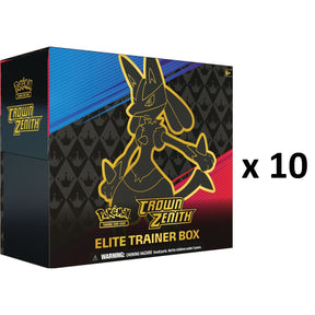 Pokemon - Sword & Shield - Crown Zenith - Elite Trainer Box (Sealed Case Of 10) - JET Cards