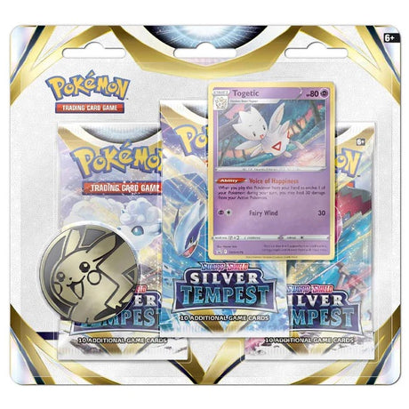 Pokemon - Sword & Shield - Silver Tempest - 3 Pack Blister - Togetic - JET Cards