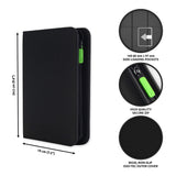 Vault X - 4-Pocket Exo-Tec® - Zip Binder - Black - JET Cards