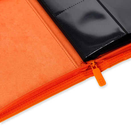 Vault X - 9-Pocket Exo-Tec® - Zip Binder - Just Orange - JET Cards