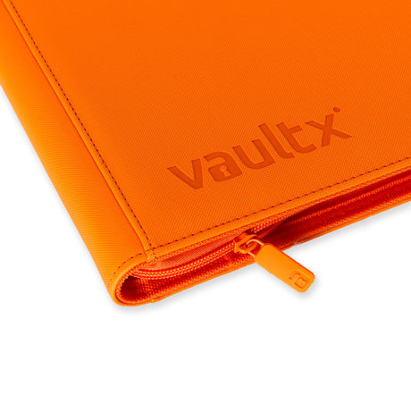 Vault X - 9-Pocket Exo-Tec® - Zip Binder - Just Orange - JET Cards