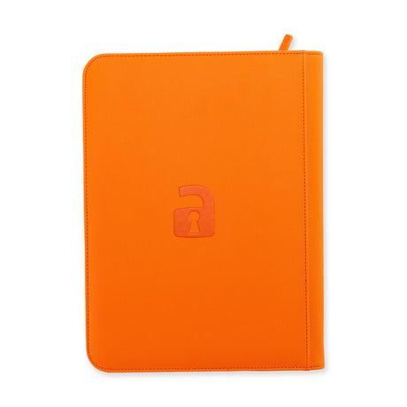 Vault X - 9-Pocket Exo-Tec® - Zip Binder - Just Orange - JET Cards