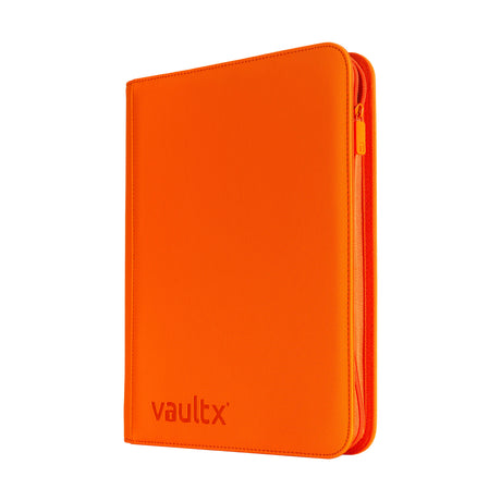 Vault X - 9-Pocket Exo-Tec® - Zip Binder - Just Orange - JET Cards