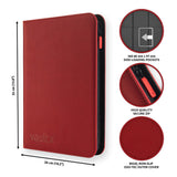 Vault X - 9-Pocket Exo-Tec® - Zip Binder - Red - JET Cards