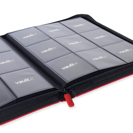 Vault X - 9-Pocket Exo-Tec® - Zip Binder - Red - JET Cards