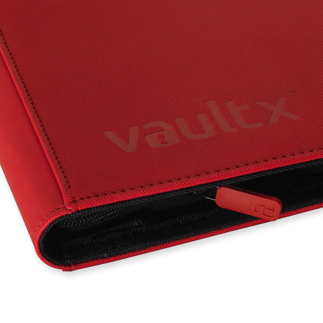 Vault X - 9-Pocket Exo-Tec® - Zip Binder - Red - JET Cards