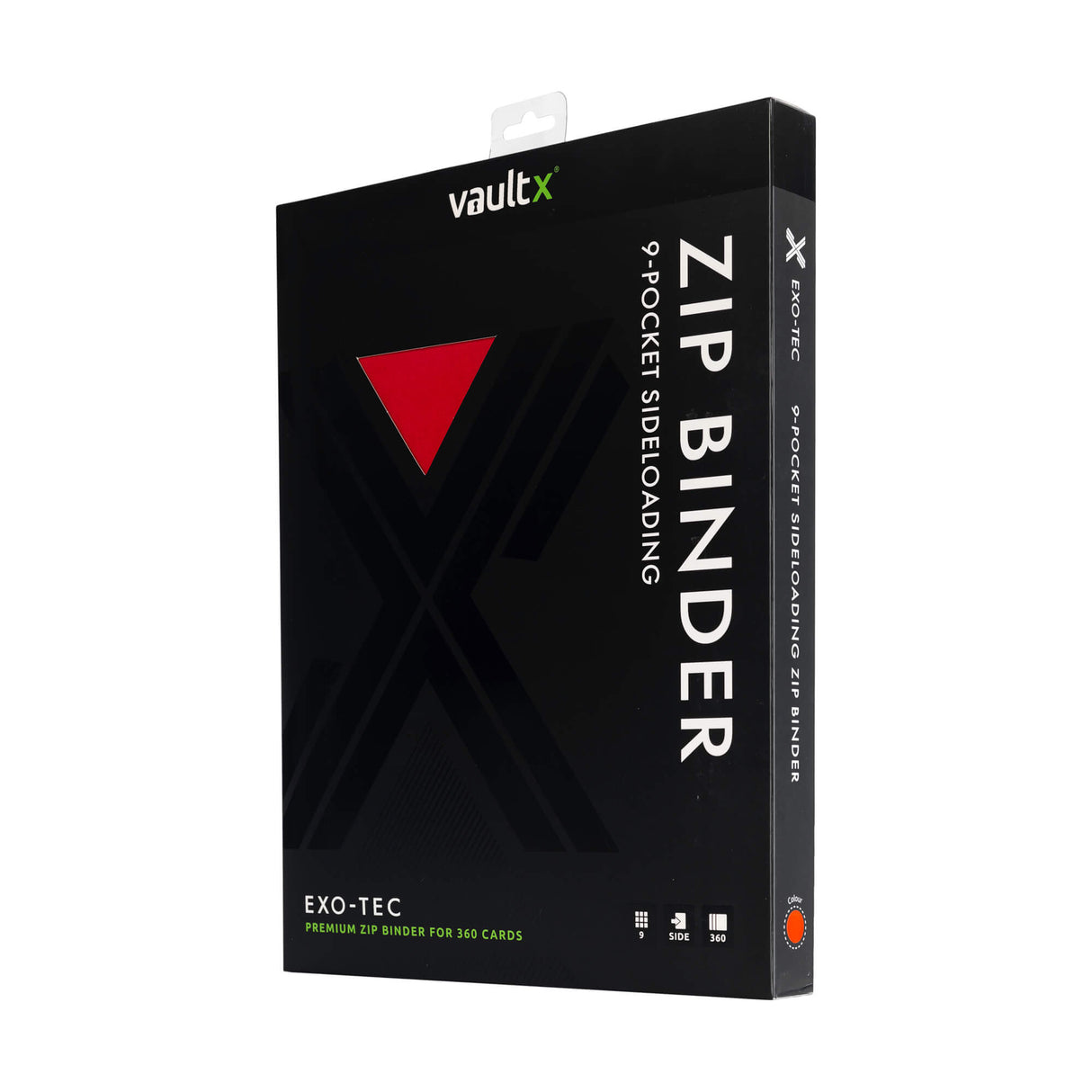 Vault X - 9-Pocket Exo-Tec® - Zip Binder - Red - JET Cards