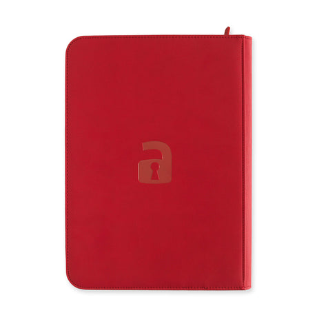 Vault X - 9-Pocket Exo-Tec® - Zip Binder - Red - JET Cards