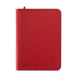 Vault X - 9-Pocket Exo-Tec® - Zip Binder - Red - JET Cards