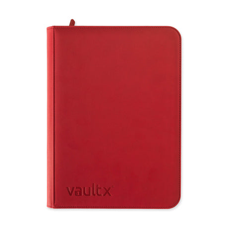 Vault X - 9-Pocket Exo-Tec® - Zip Binder - Red - JET Cards