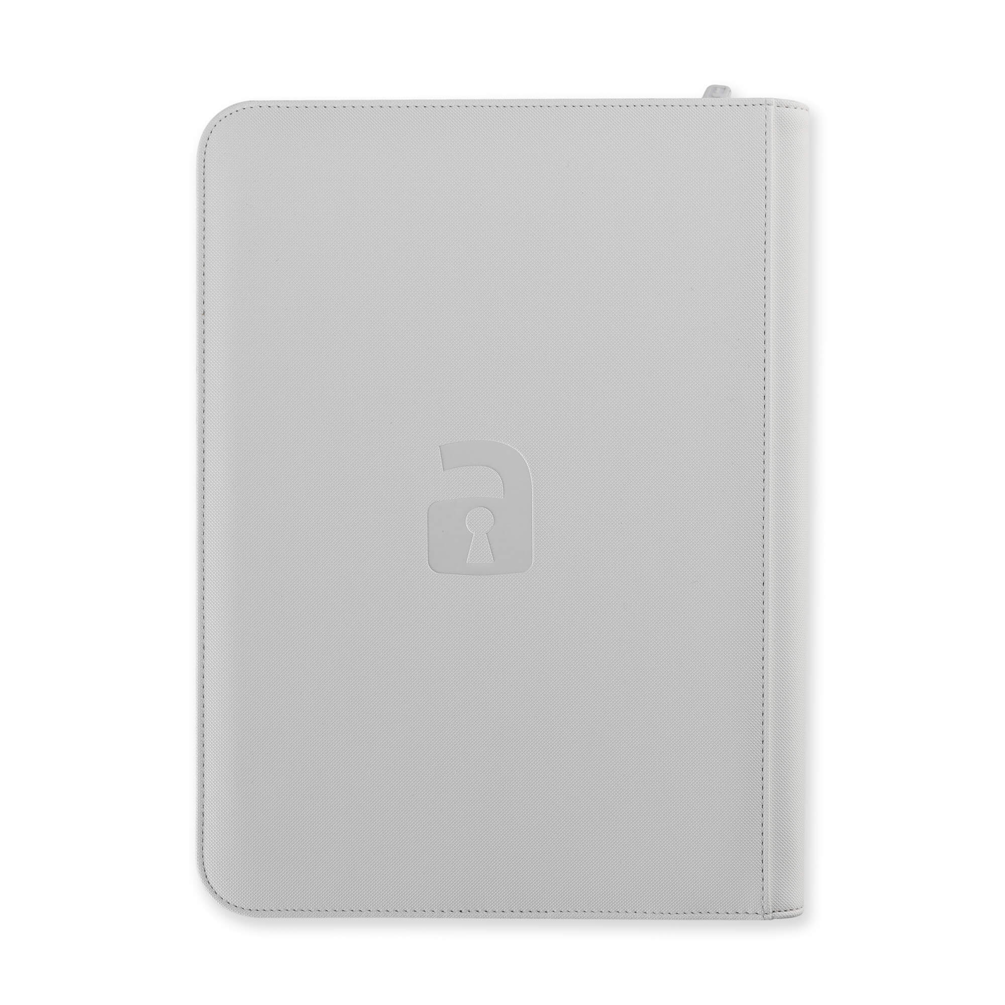Vault X - 9-Pocket Exo-Tec® - Zip Binder - White Edition - JET Cards