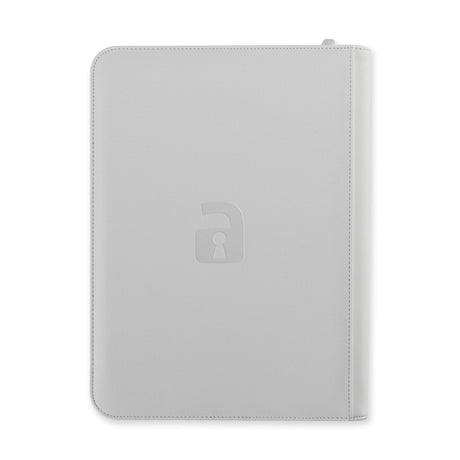 Vault X - 9-Pocket Exo-Tec® - Zip Binder - White Edition - JET Cards