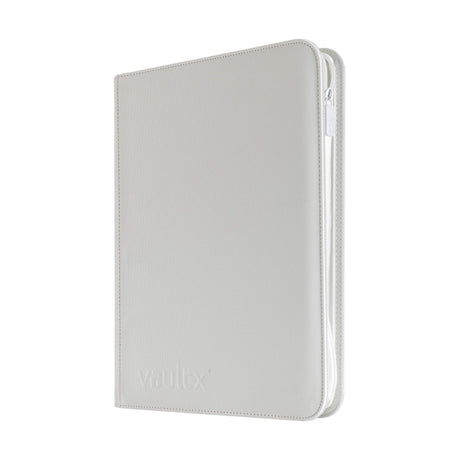 Vault X - 9-Pocket Exo-Tec® - Zip Binder - White Edition - JET Cards