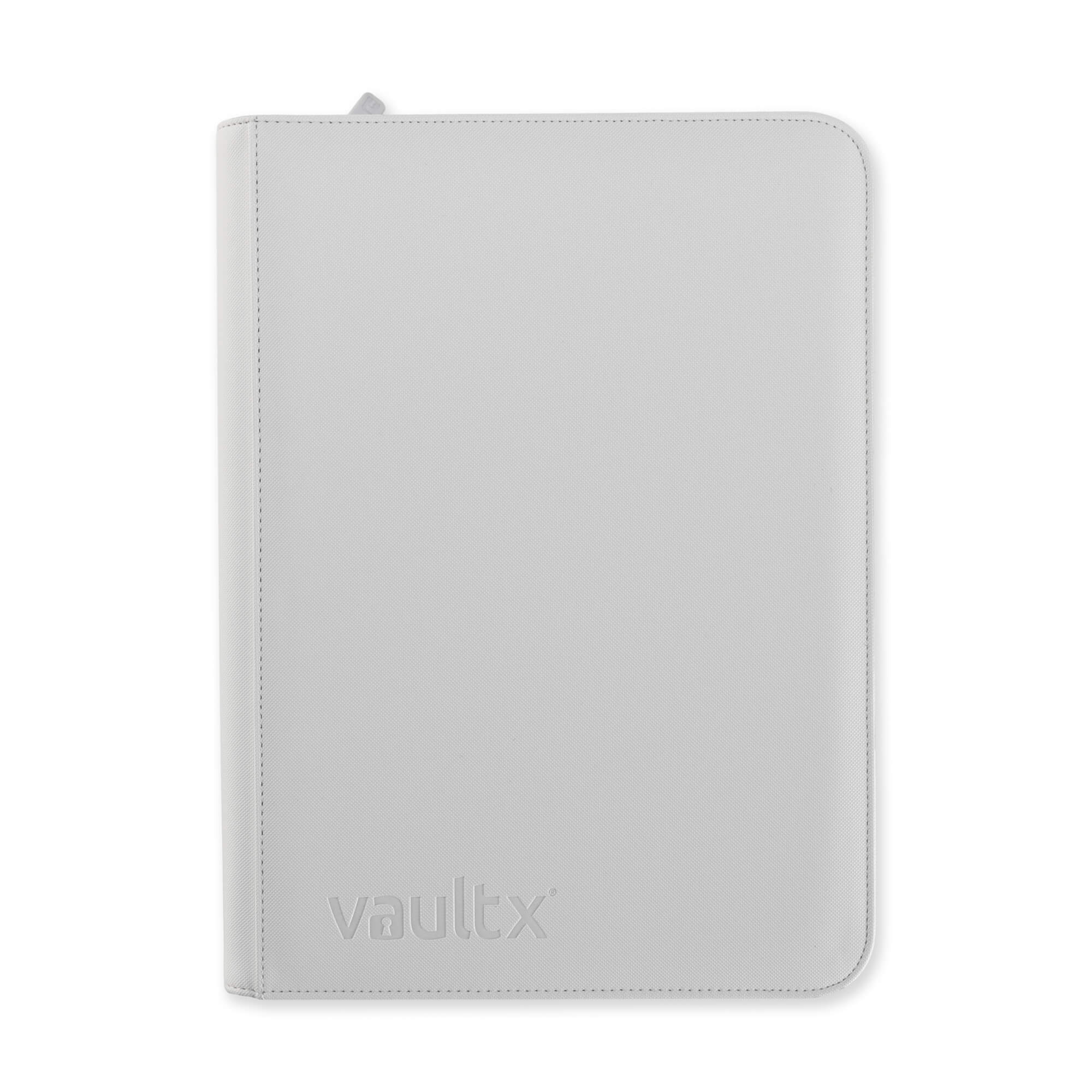 Vault X - 9-Pocket Exo-Tec® - Zip Binder - White Edition - JET Cards