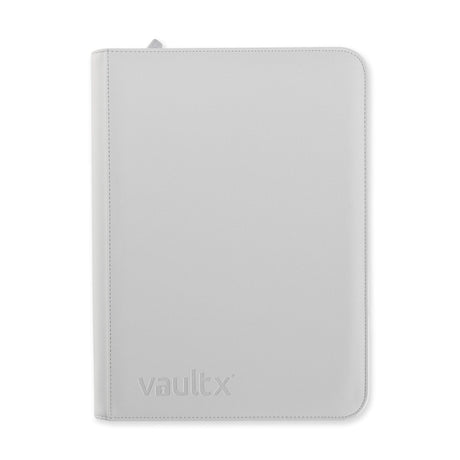 Vault X - 9-Pocket Exo-Tec® - Zip Binder - White Edition - JET Cards