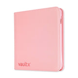 Vault X - 12-Pocket Exo-Tec® - Zip Binder - Just Pink - JET Cards