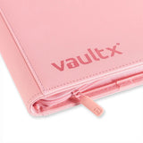 Vault X - 12-Pocket Exo-Tec® - Zip Binder - Just Pink - JET Cards