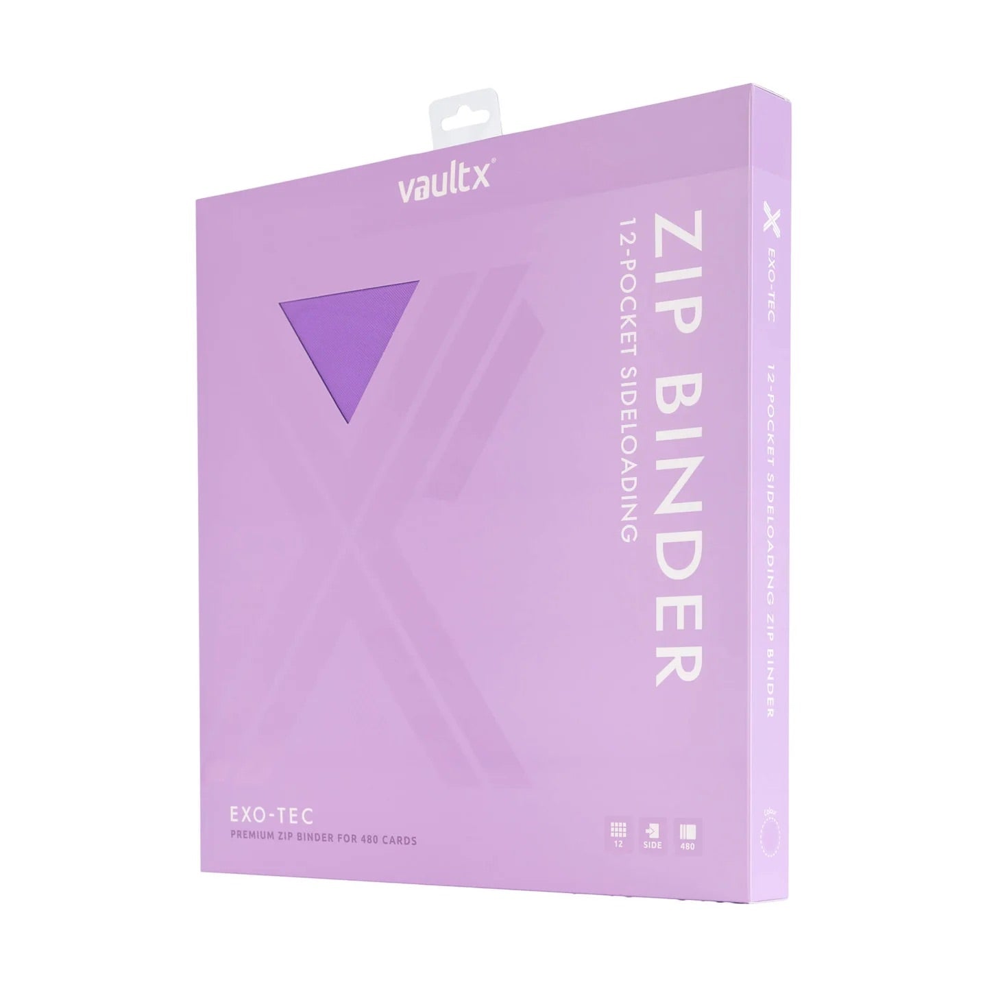 Vault X - 12-Pocket Exo-Tec® - Zip Binder - Just Purple - JET Cards