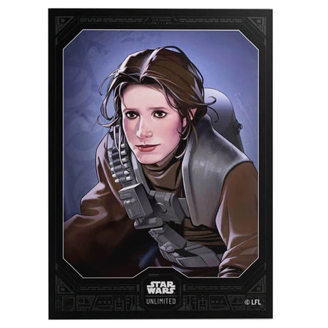 Gamegenic - Star Wars Unlimited - Premium Art Sleeves - Leia Organa - JET Cards