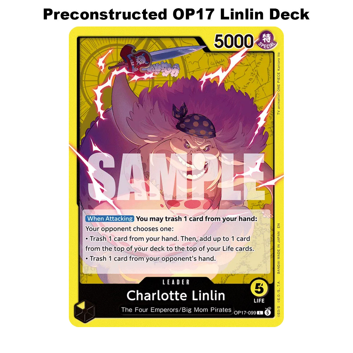 One Piece Card Game - Charlotte Linlin OP17-099 - Pre-Constructed Deck
