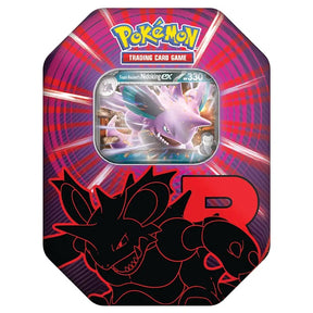 Pokemon - Scarlet & Violet - Team Rocket Tin - Team Rocket's Nidoking ex - JET Cards