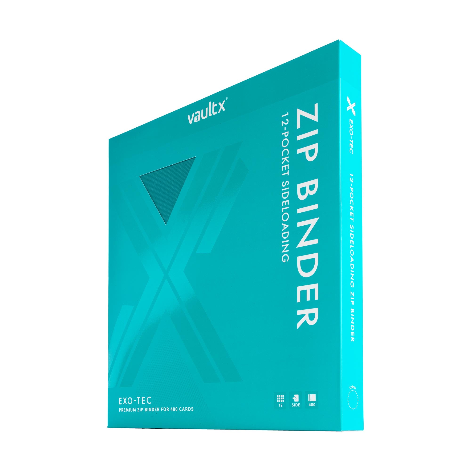 Vault X - 12-Pocket Exo-Tec® - Zip Binder - Teal
