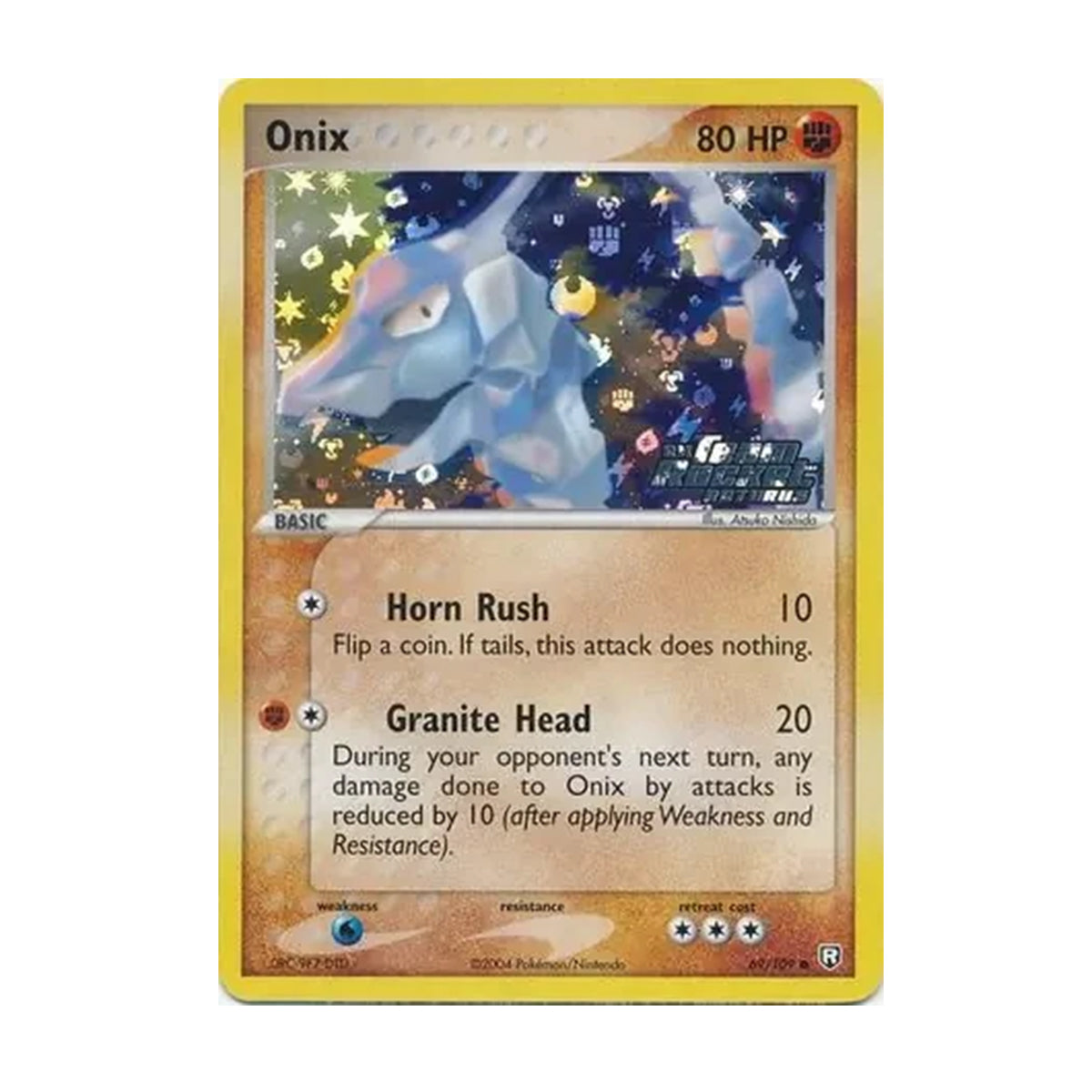 Onix 69/109 - EX Team Rocket Returns - Reverse Holo Stamped