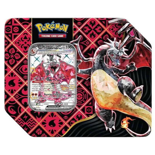 Pokemon - Scarlet & Violet - Paldean Fates - 7" Tin - Shiny Tera Charizard Ex