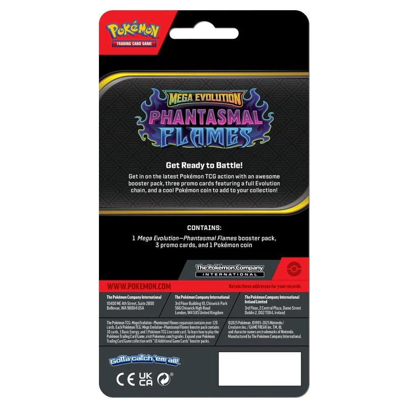 Pokemon - Mega Evolution - Phantasmal Flames - Premium Checklane Blister - Blaziken - JET Cards
