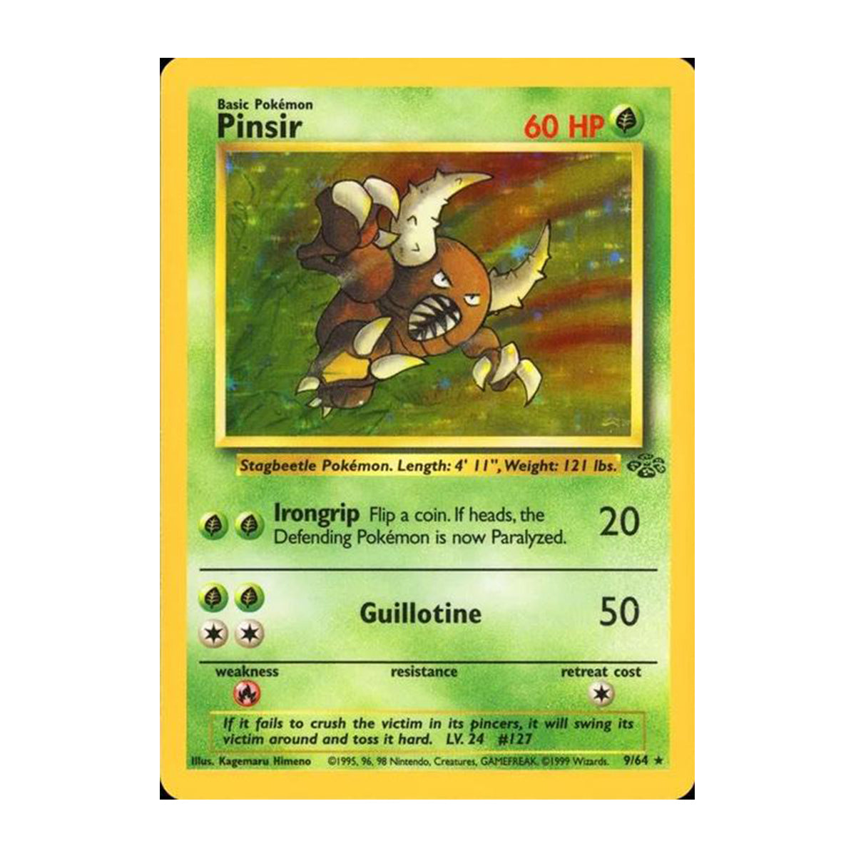Pinsir 9/64 - Base Set - Jungle - Rare Holo