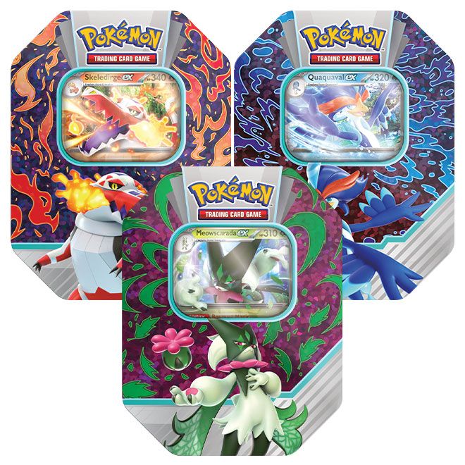 Pokemon - Paldea Partners Tin Bundle - Meowscarada, Skeledirge & Quaqu ...