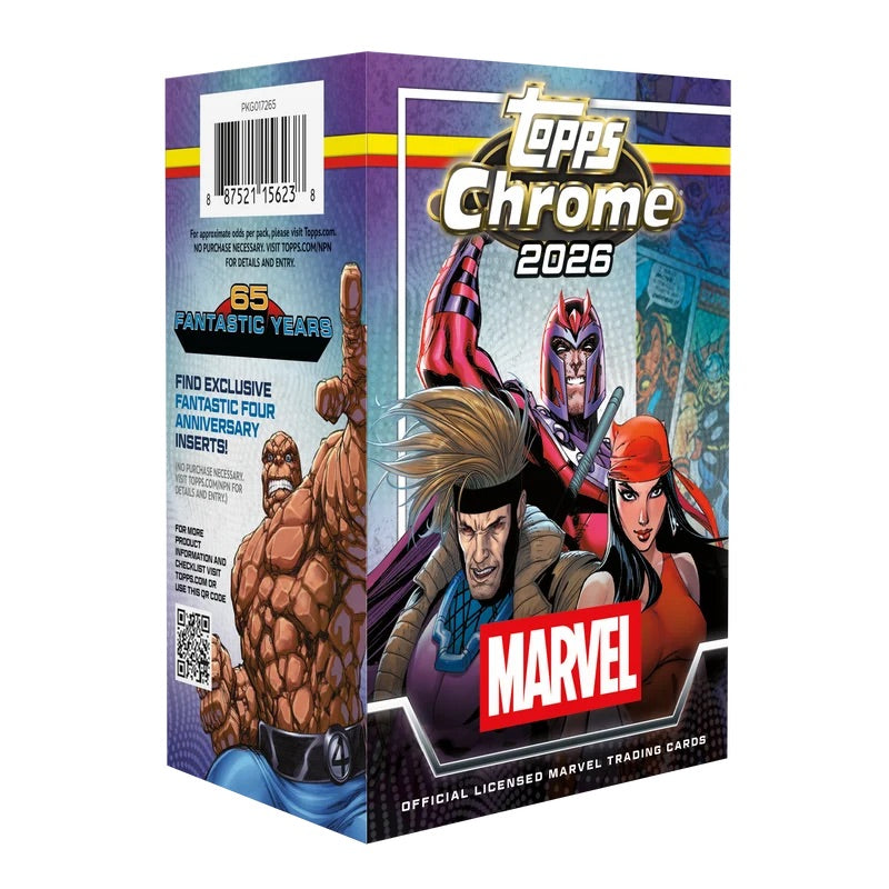 Topps Chrome 2026 - Marvel Comics - Value Box (8 Packs)