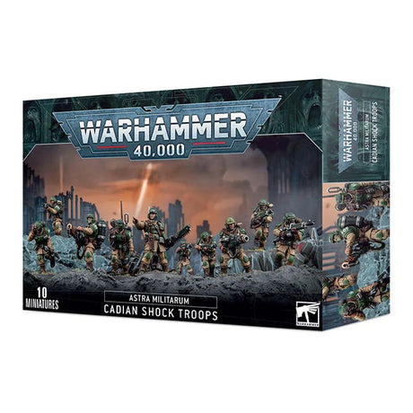 Warhammer 40,000 - Astra Militarum - Cadian Shock Troops - JET Cards