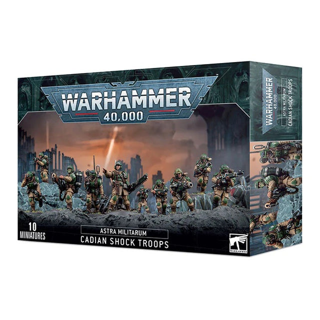 Warhammer 40,000 - Astra Militarum - Cadian Shock Troops - JET Cards