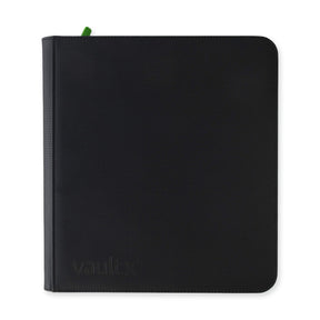 Vault X - 12-Pocket Exo-Tec® - XL Zip Binder - Black - JET Cards