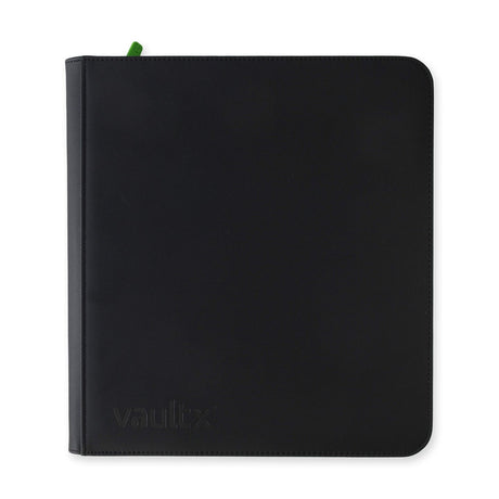 Vault X - 12-Pocket Exo-Tec® - XL Zip Binder - Black - JET Cards