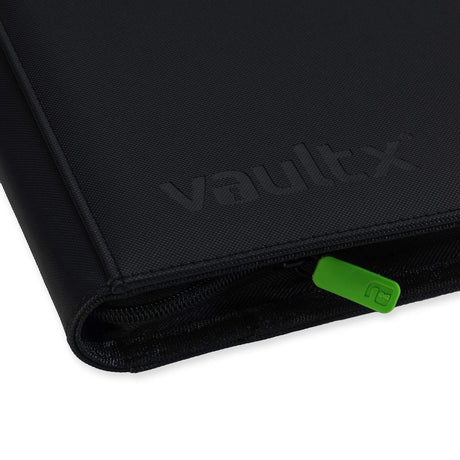 Vault X - 12-Pocket Exo-Tec® - XL Zip Binder - Black - JET Cards
