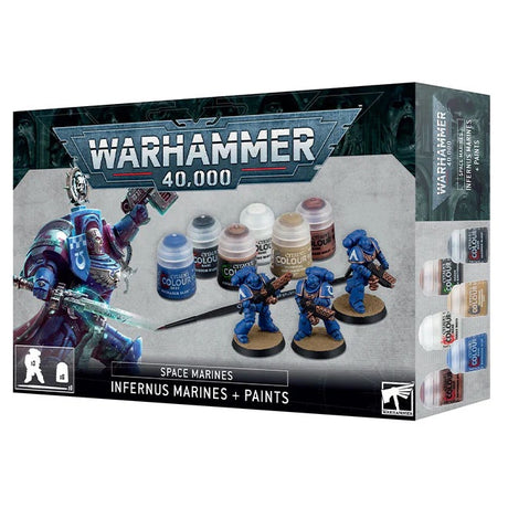 Warhammer 40,000 - Space Marines - Infurnus Marines + Paints - JET Cards