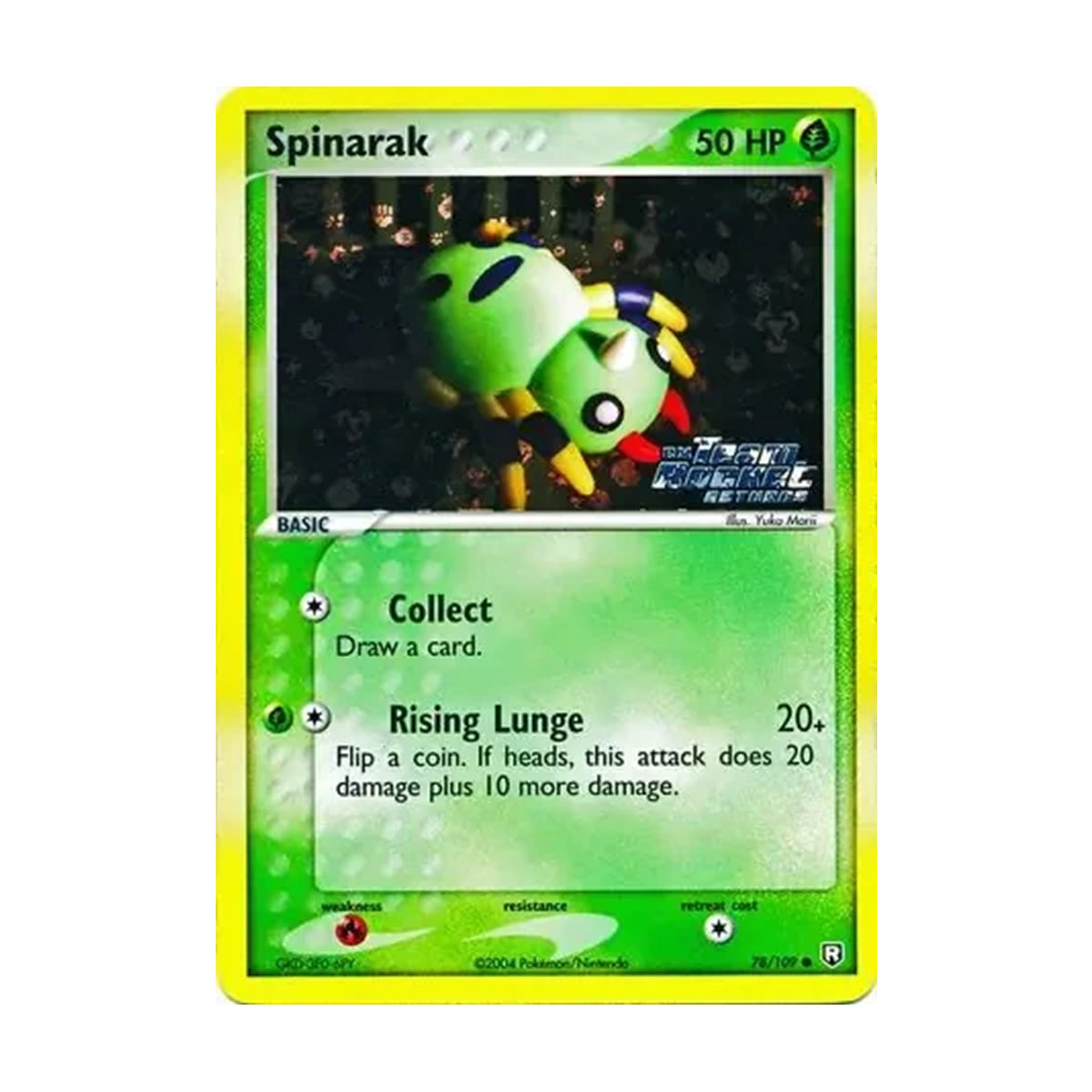 Spinarak 78/109 - Team Rocket Returns - Reverse Holo