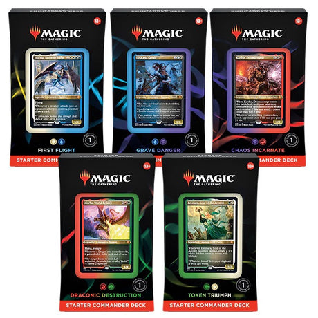 Magic the Gathering - Starter Commander Deck 2022 - Bundle of 5 - JET Cards