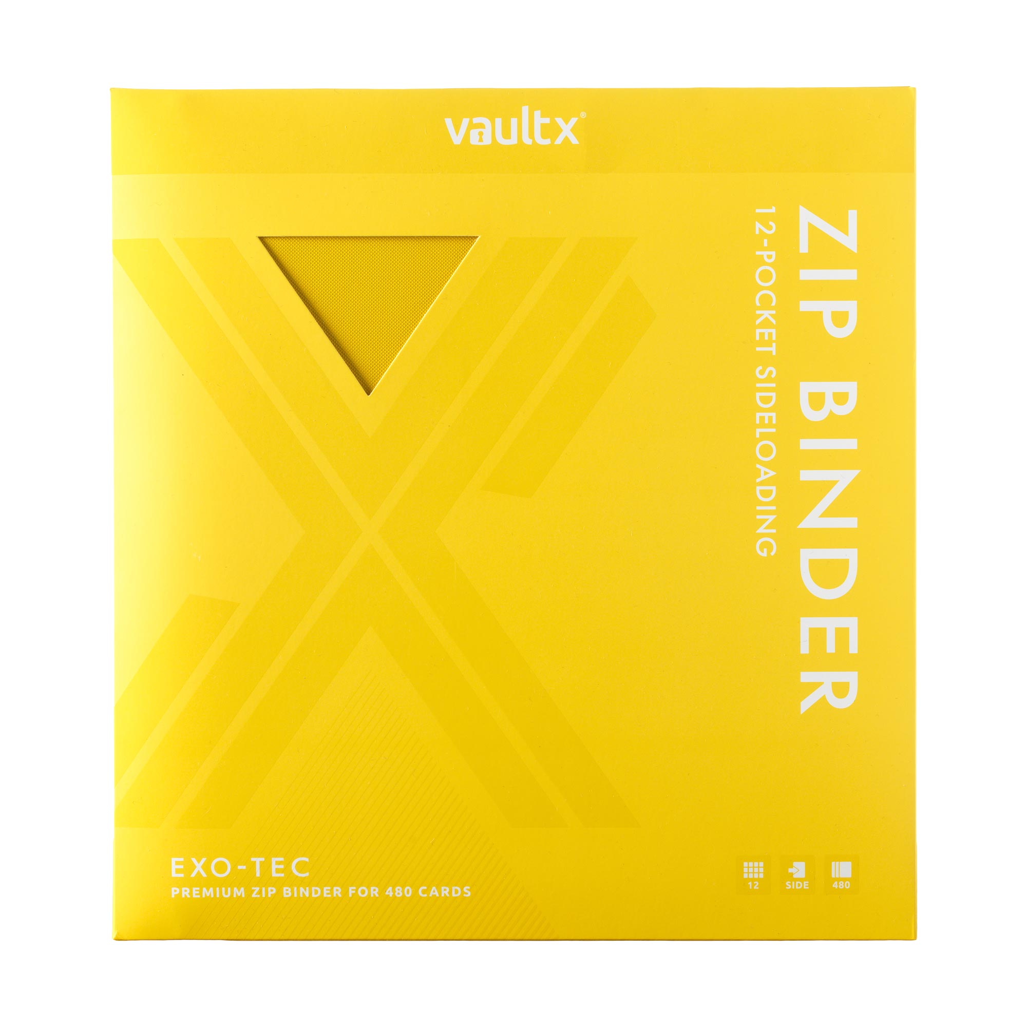 Vault X - 12-Pocket Exo-Tec® - Zip Binder - Yellow