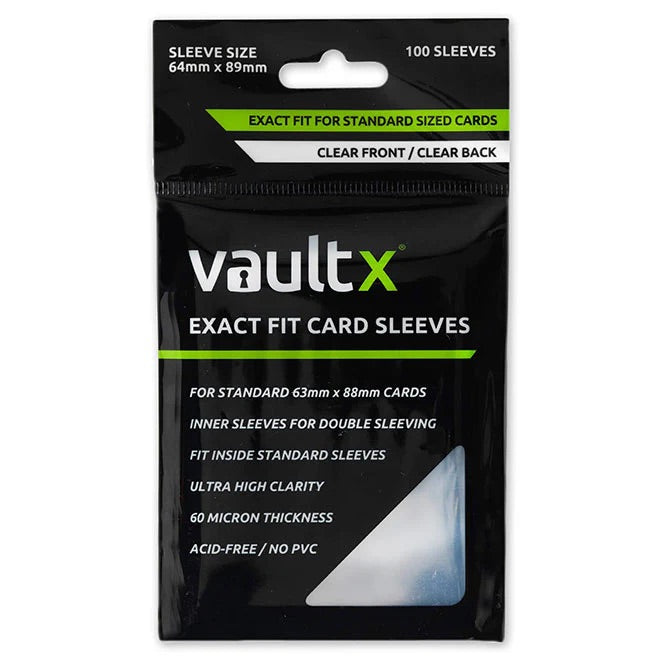 Vault X - Exact Fit Card Sleeves (100) - JET Cards