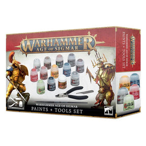 Warhammer Age Of Sigmar - Paints and Tools Set - JET Cards