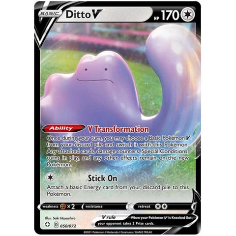 Ditto V 050/072 - SWSH - Shining Fates - Pokemon Single Card