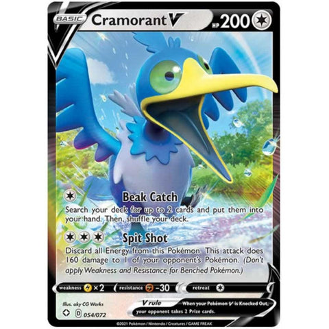 Cramorant V 054/072 Ultra Rare Pokemon Card (Shining Fates)